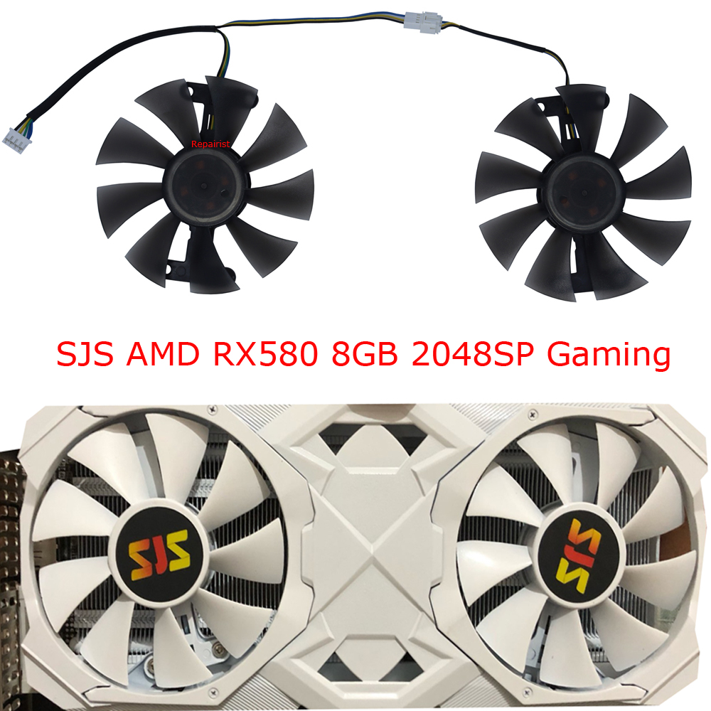 2개/세트, GA91S2H, 비디오 카드 팬, 직경 8 - Rx 580 8Gb 2048Sp Gpu 리뷰 및 가격