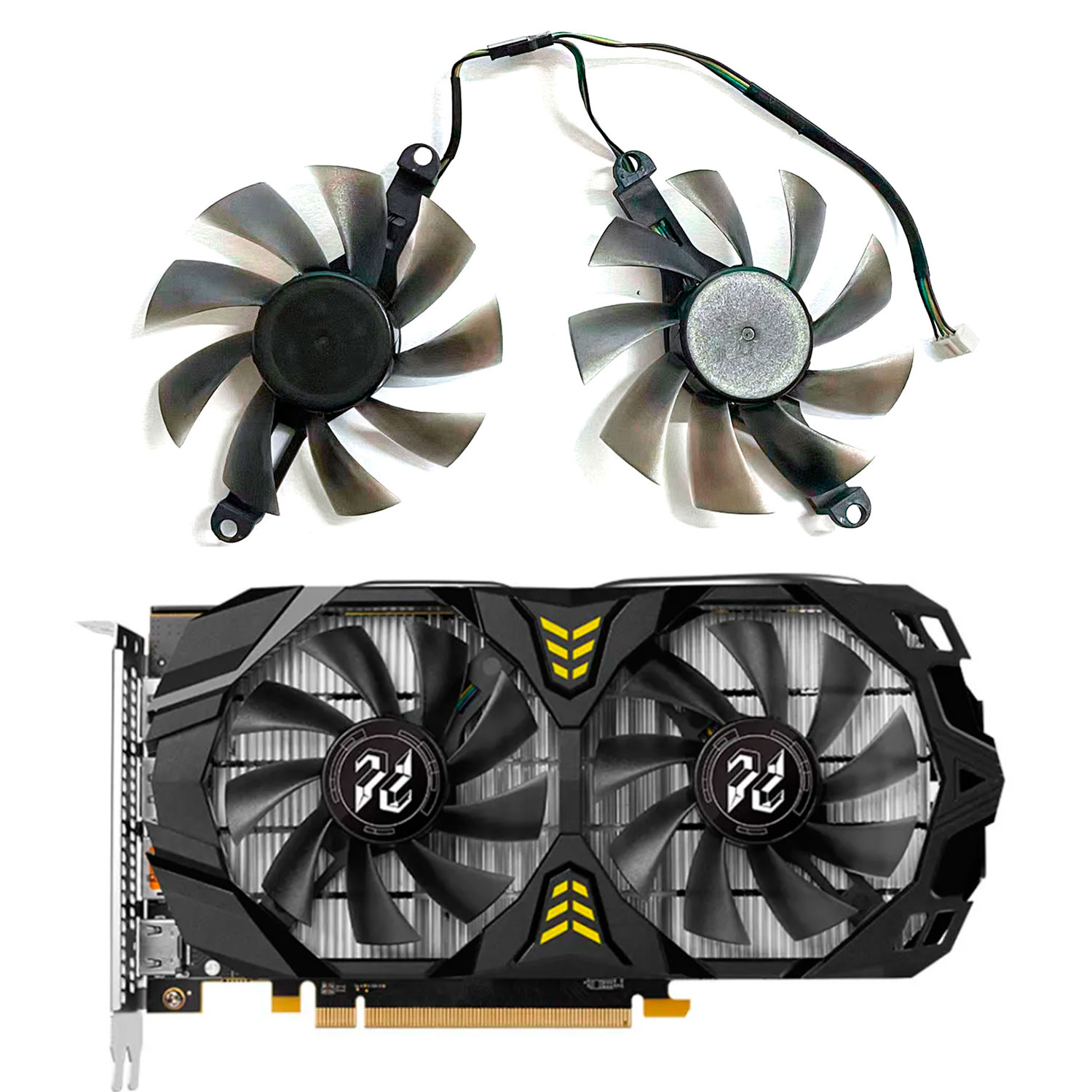 새 GPU 팬, 4핀, 85mm/75mm, RX580  - Rx 580 8Gb 2048Sp Gpu 리뷰 및 가격
